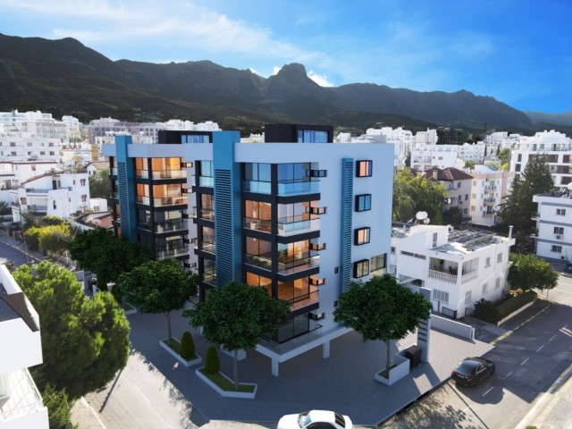 Kyrenia Center 2+1 Wohnungen mit einzigartiger Lage 86 m2, BÜROBÖDEN vorhanden,Möglichkeit, im selbe