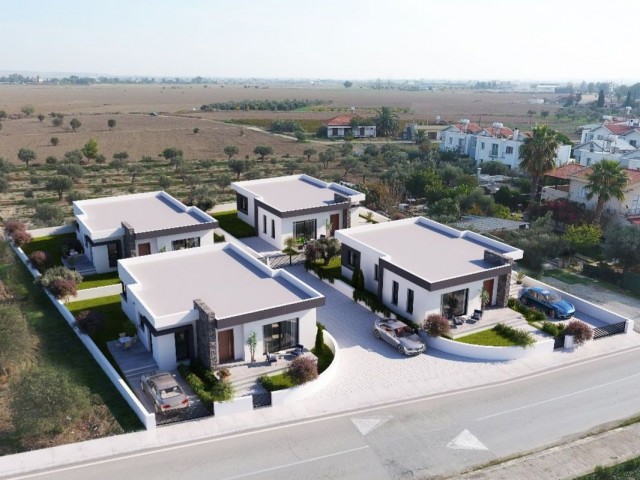 3+1 detached modern houses for sale in Demirhan region 