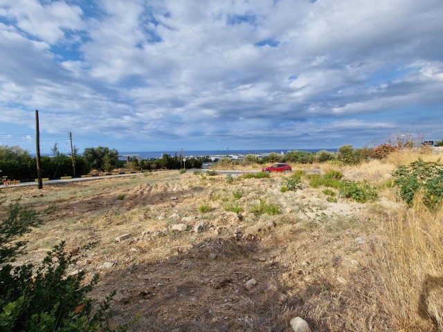 1123m2 Decapitated SEA VIEW PLOT IN THE CIRCLE OF THE AMERICAN UNIVERSITY OF KYRENIA ** 