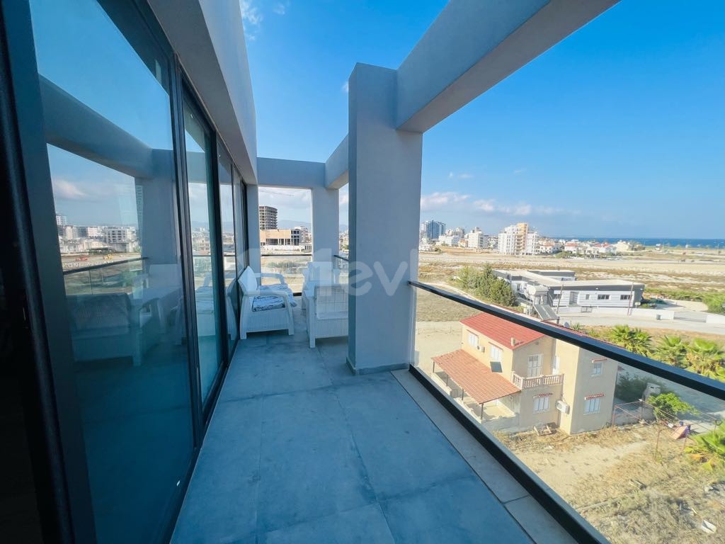 2+1 Penthouse Apartment for Rent with Sea View in Long Beach, Iskele ** 