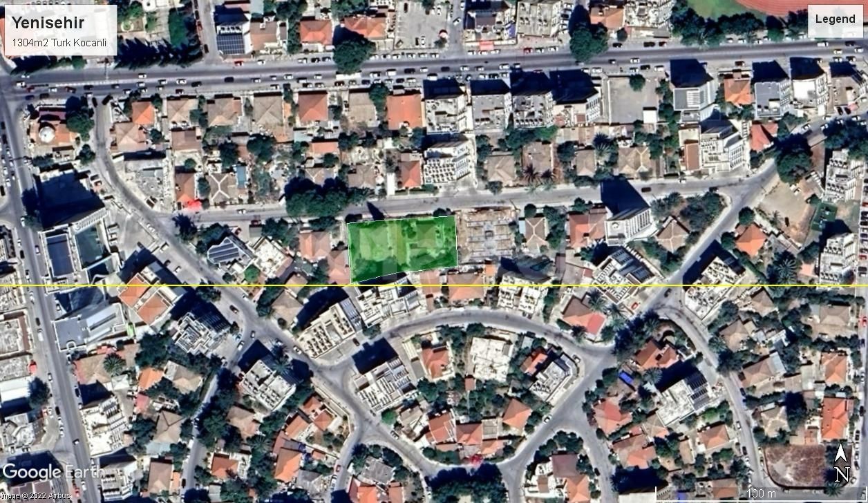 IN NICOSIA YENIŞEHIR, TURKISH TITLED, IN THE CENTRAL BUSINESS DISTRICT, 12 FLOOR PERMIT LAND WITH 220% ZONING! 