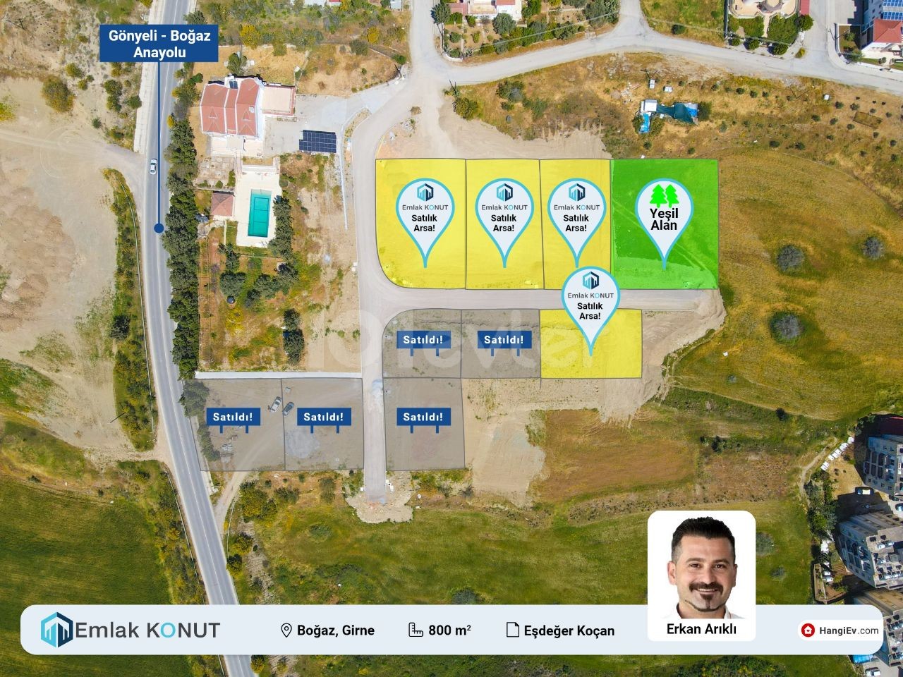 Grundstücke Zum Verkauf In Kyrenia Bosporus. ** 