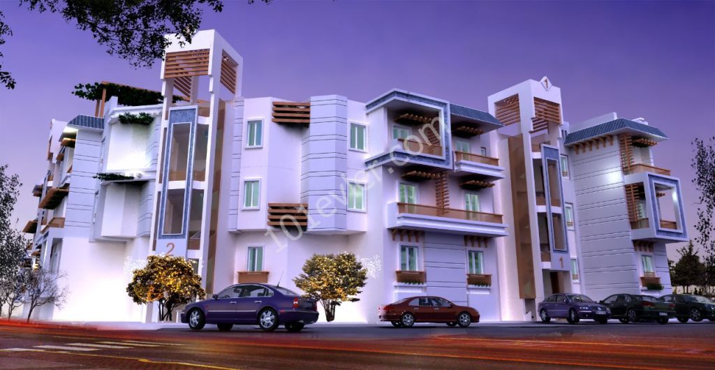 2 +1 Apartments for sale in Kyrenia Alsancak district(Under construction) ** 