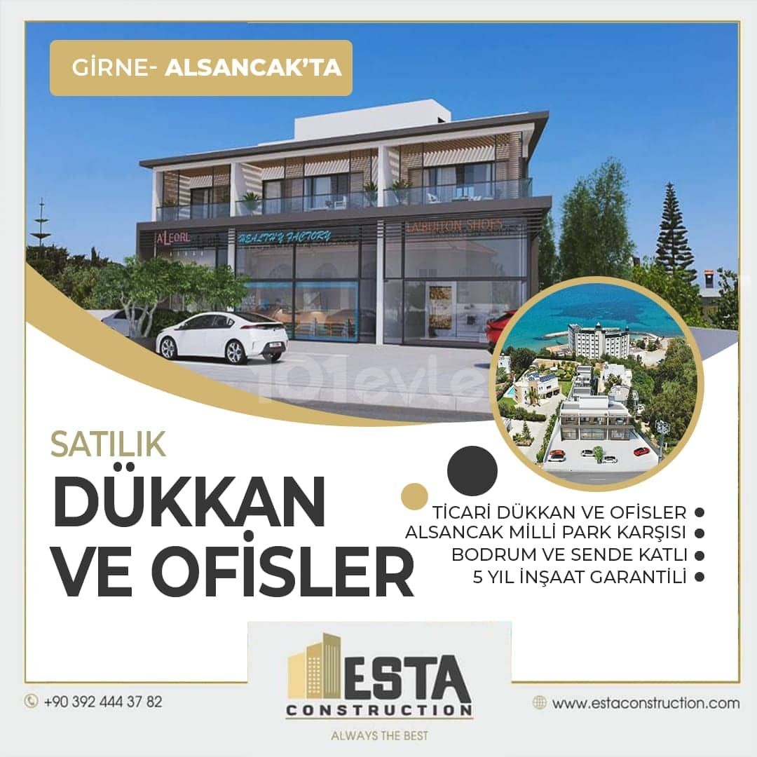 Office for sale opposite Kyrenia Hasan Uzun Petrol ** 
