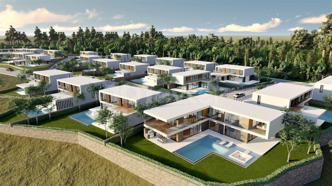 Girne Çatalköy'de Satılık 5+1  Villalar