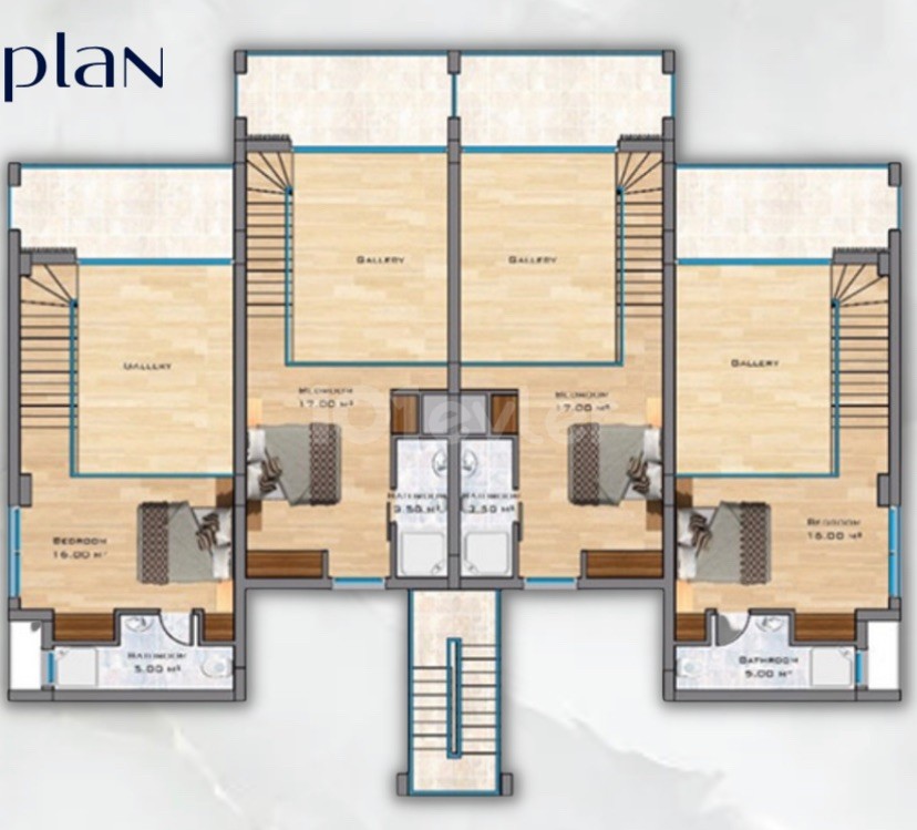 Hawaii Homes yeni kompleksinde (CYPRUS CONSTRUCTIONS) iki yatak odalı daire. Tatlısu