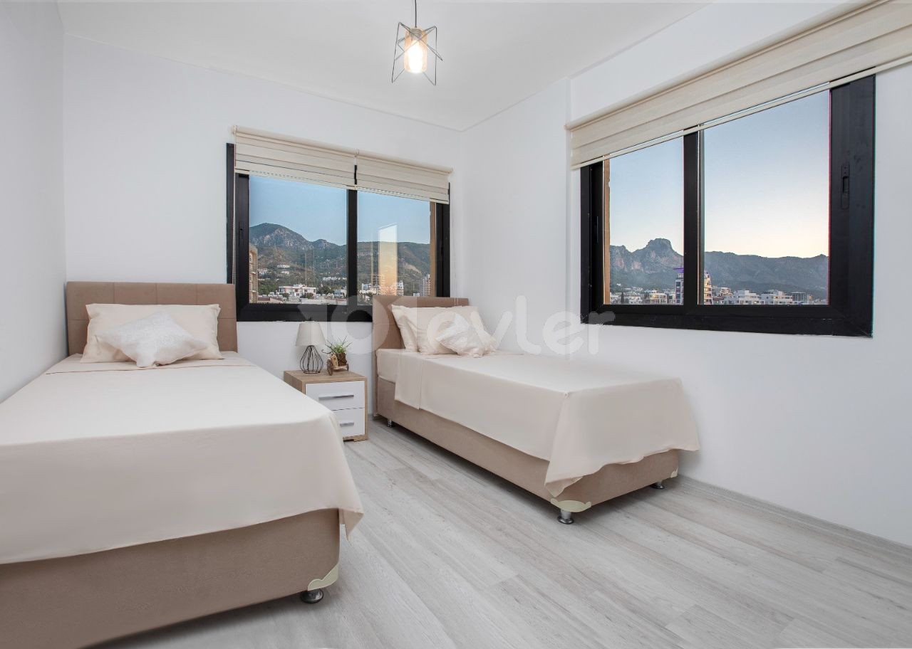 Newly Furnished 2 + 1 Apartment for Rent in the Center of Kyrenia ** 
